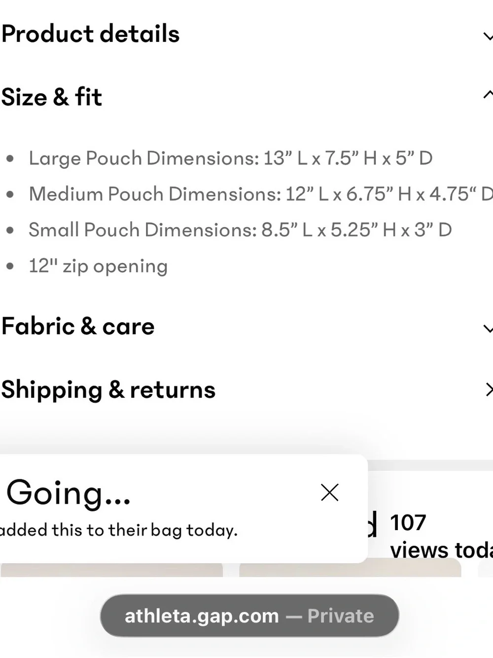 Accessories — Large Cosmetic Pouch